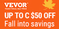 Fall into savings UP TO C $50 OFF Shop now