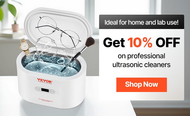 Get 10% OFF on professional ultrasonic cleaners