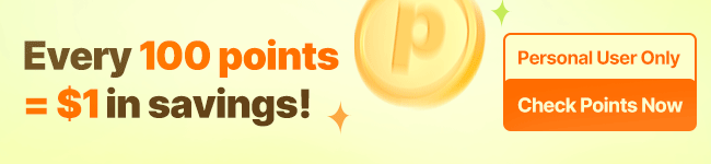 Every 100 points = $1 in savings!