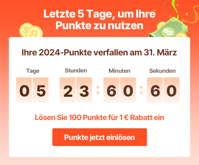 Punkte jetzt einlösen