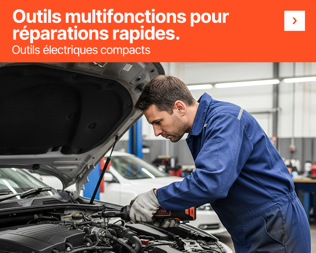 Outils multifonctions pour réparations rapides.