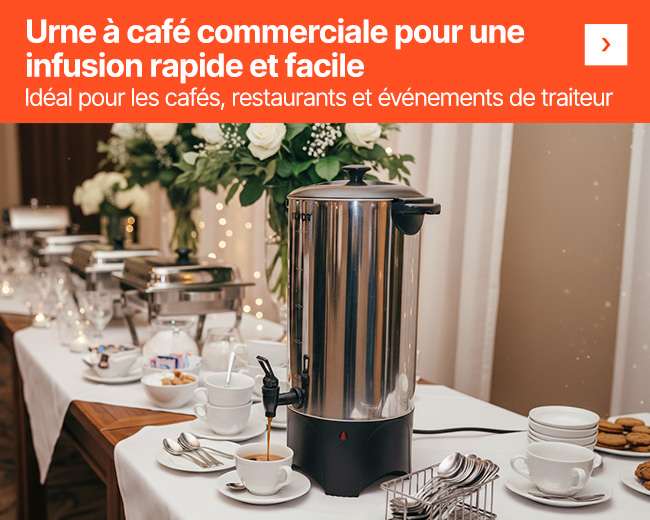 Idéal pour les cafés, restaurants et événements de traiteur