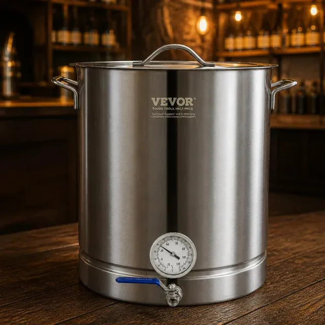 VEVOR Bierbrauanlage Bierbraugerät Edelstahl 30 L Bierfermenter