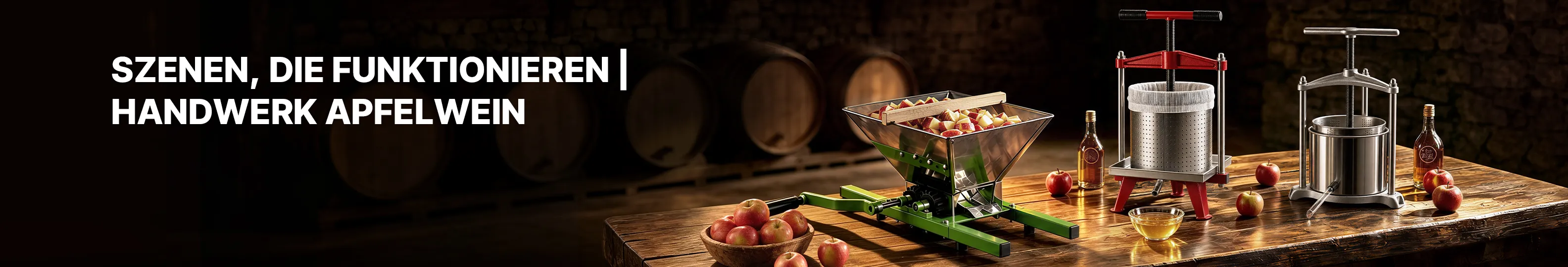 VEVOR Obstmühle, Obstpressen und Ciderflaschen – Craft Cider