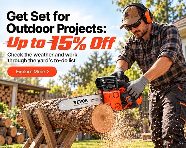 Get Set for Outdoor Projects: Up to 15% Off