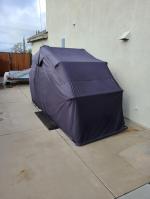 VEVOR Tente de Camping pour Moto 405x215x170 cm Tente Moto et Motard 2  Personnes Tente Randonnée