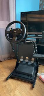 VEVOR Cockpit de Simulateur de Course Siège Conduite Réglable PS3 PS4 Xbox  Logitech G29 G920 Pc Chaise de Course Pliante Ensemble de Levier de  Vitesses Porte vélos Route et Cockpit de Compétition