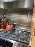VEVOR Multi-Size Range Backsplash Stainless Steel with Knife/Condiments  Shelf Convenient Firm Simple Structure Kitchen