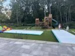 Slip n Slide + trampoline  5