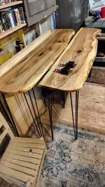 Old Hickory live edge tables 5