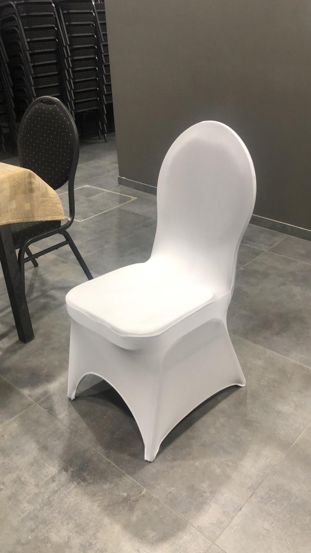 Housses De Chaise VEVOR Lot 12 Pièces - Spandex Extensible Blanc Pour Mariage, Fêtes